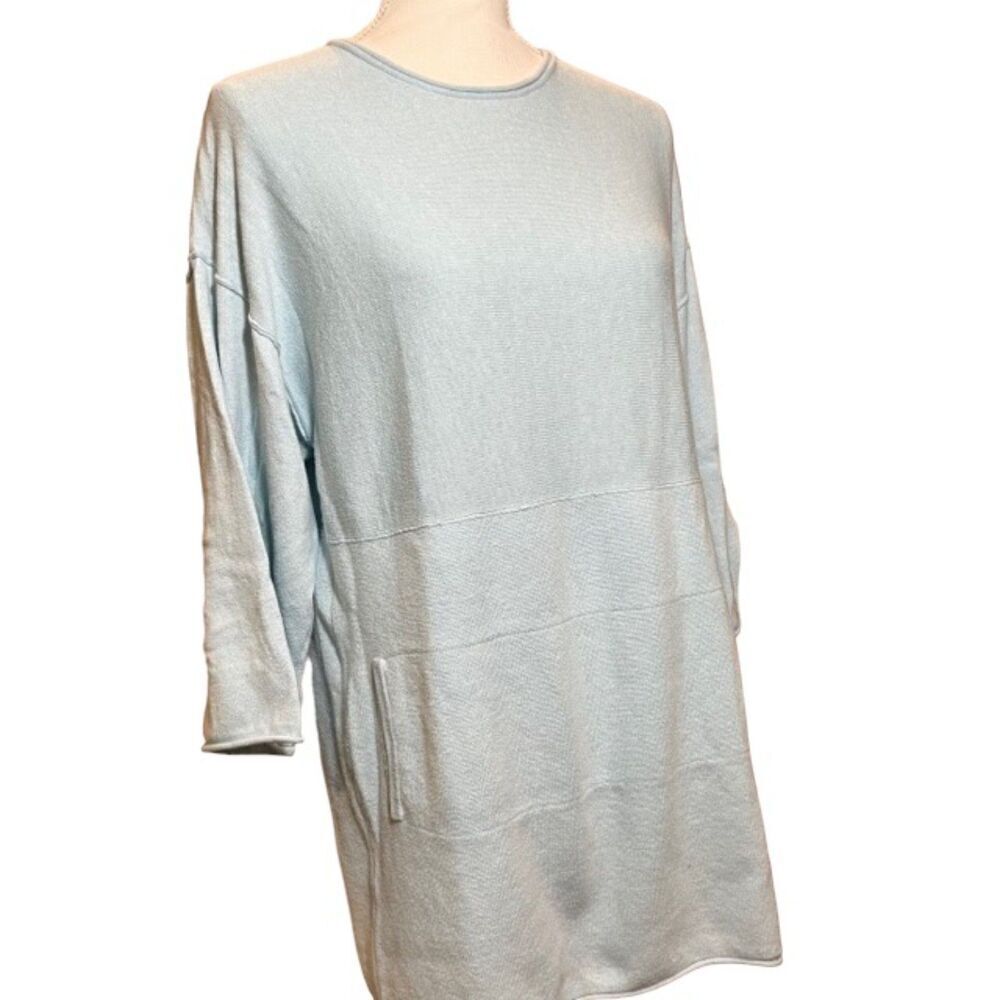 Pure Jill by J. Jill Oversized Slouch Sweater with Pockets Blue Size Small